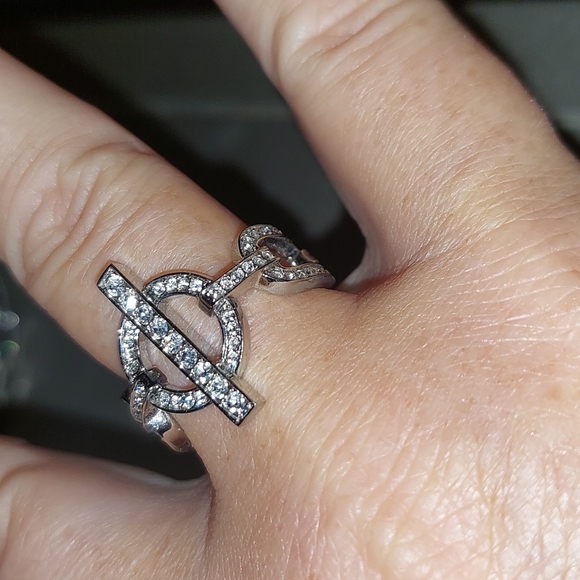 Michael Kors Silver Bling Ring Size 8 Bracelet Set - Picture 3 of 5